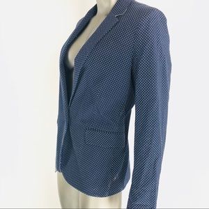 Jigsaw Polka Dots One Button Sports Blazer Size 8